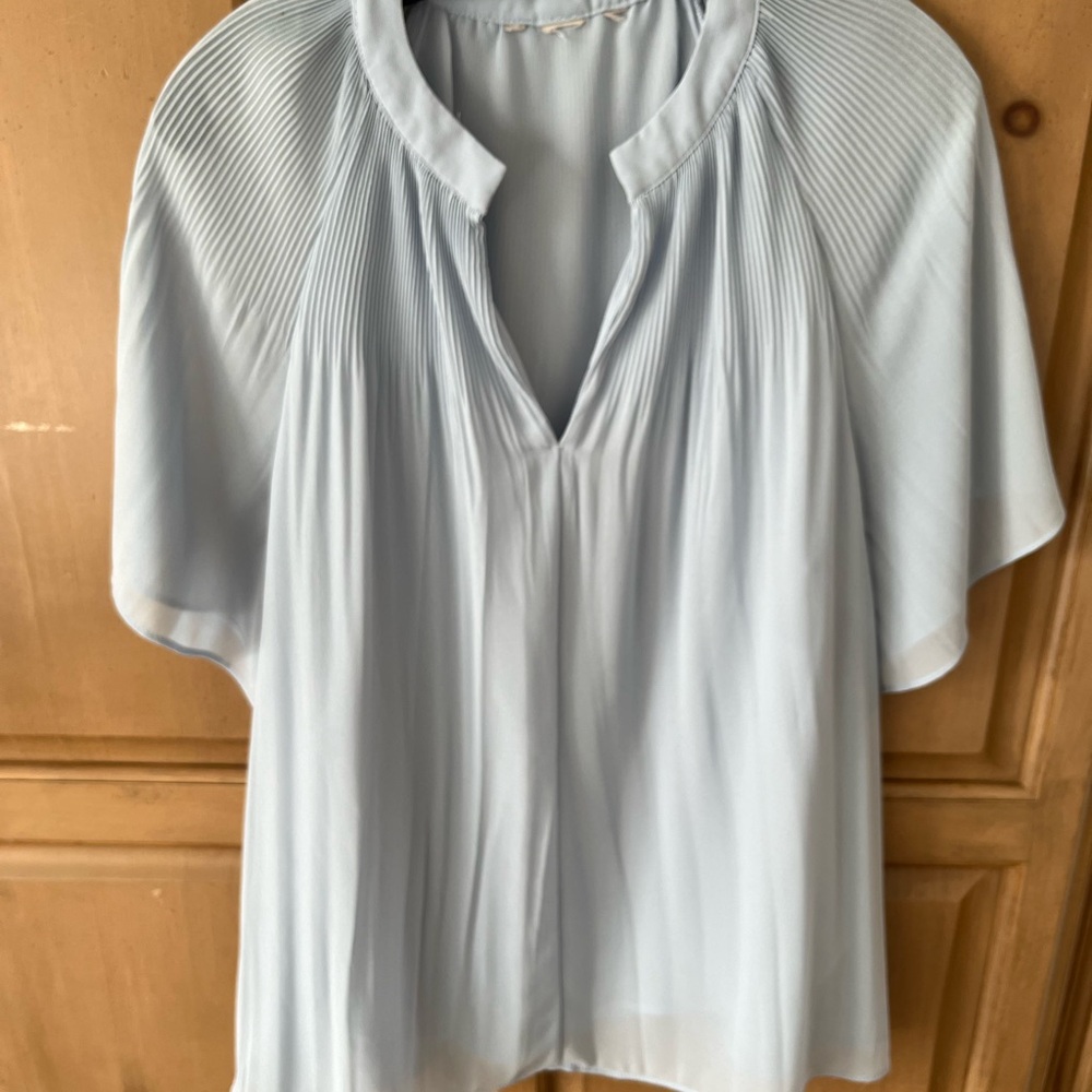Elegant Light Blue Women's Top